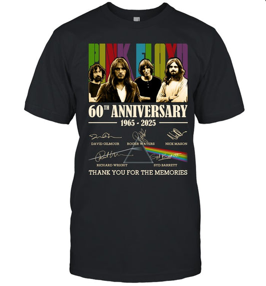 Pink Floyd 60th Anniversary 1965-2025 T-Shirt